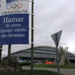 Lo stadio olimpico Vikingskipet a Hamar