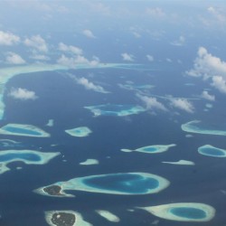 Le Maldive dall'alto