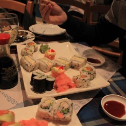 A cena sushi