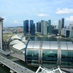 La skyline di Singapore