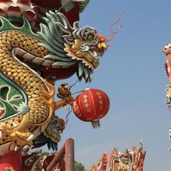 Dragoni al Wat Phanan Choeng
