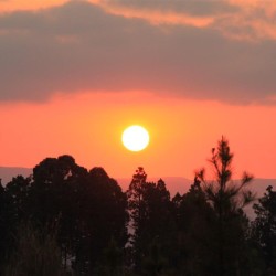 Un bel tramonto sudafricano