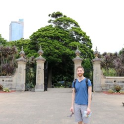 All'ingresso dei Royal Botanic Gardens